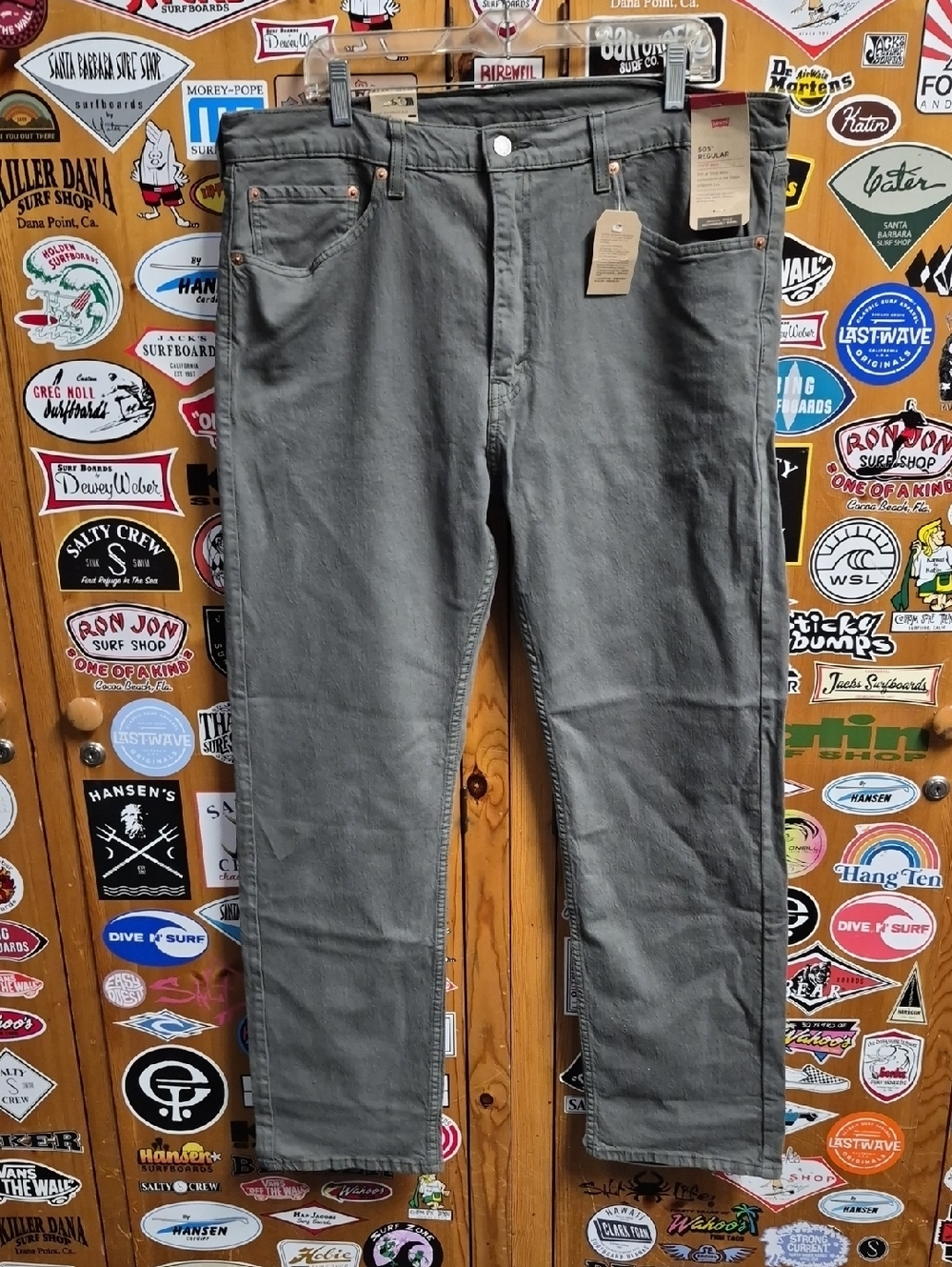 Levi's Men Straight Jeans Gray